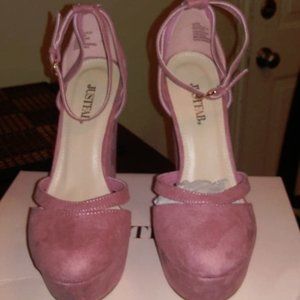 Suede Pink/Mauve Sandal Pump